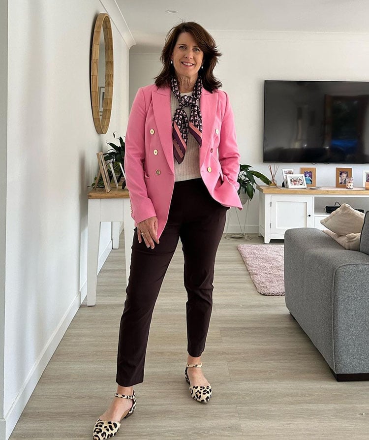 Pink Blazer With Leopard Flats Pink Blazer With Leopard Flats — Teacher Outfits Elementary