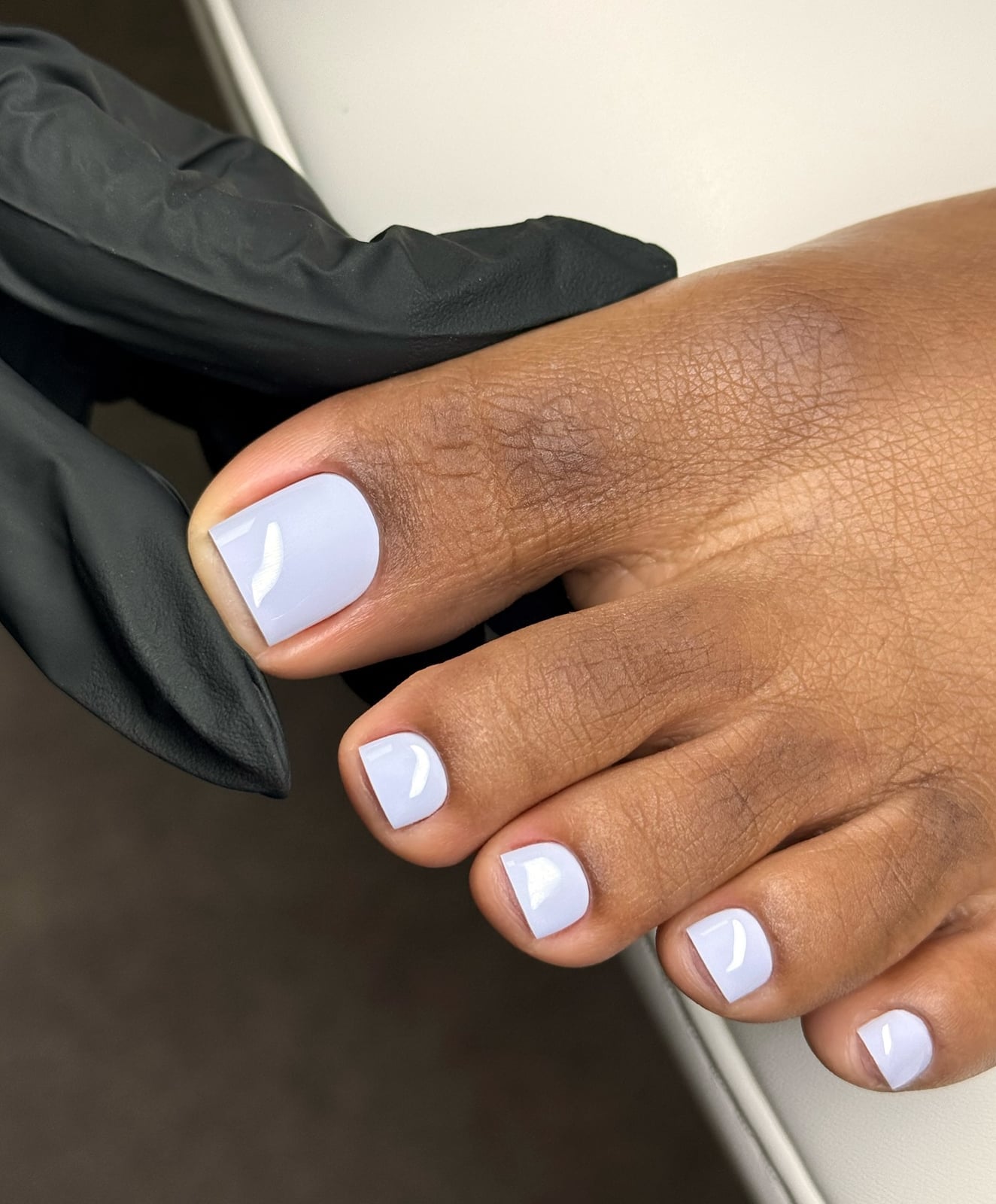 Pale Lavender Milky Toenails Pale Lavender Milky Toenails — Toenail Colors