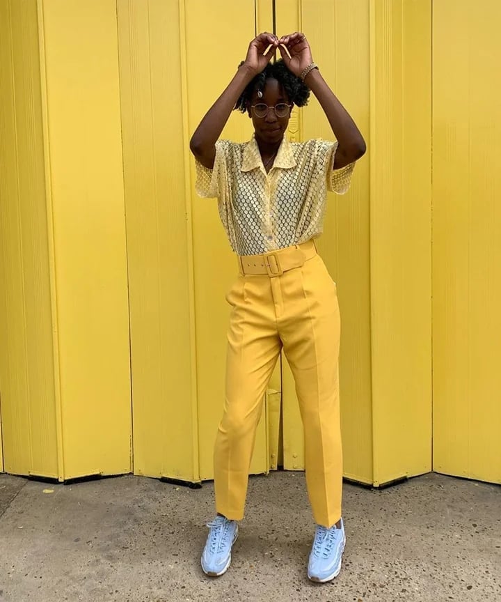 Bright Yellow Monochromatic Outfit With Sneakers Bright Yellow Monochromatic Outfit With Sneakers — Tomboy Outfits