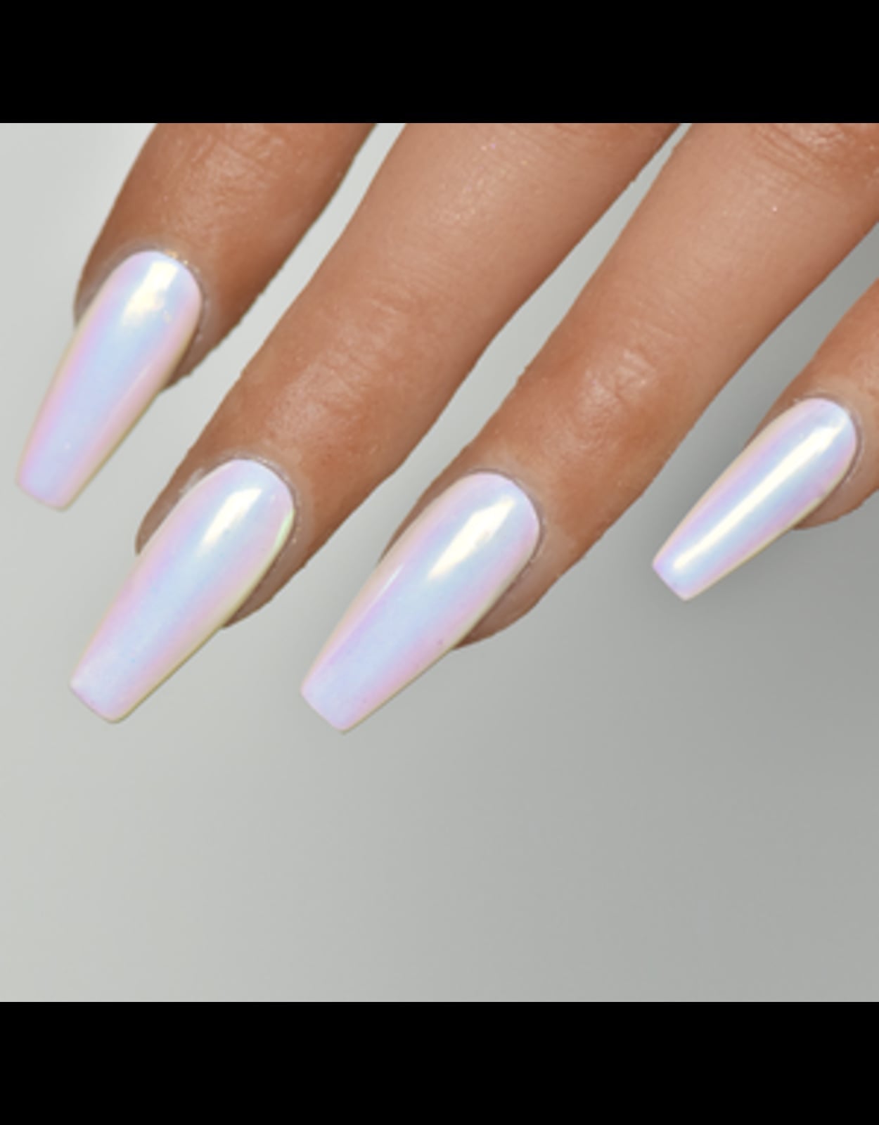 Medium Oval Pale Lilac Jelly Shimmer Medium Oval Pale Lilac Jelly Shimmer — Unicorn Nails