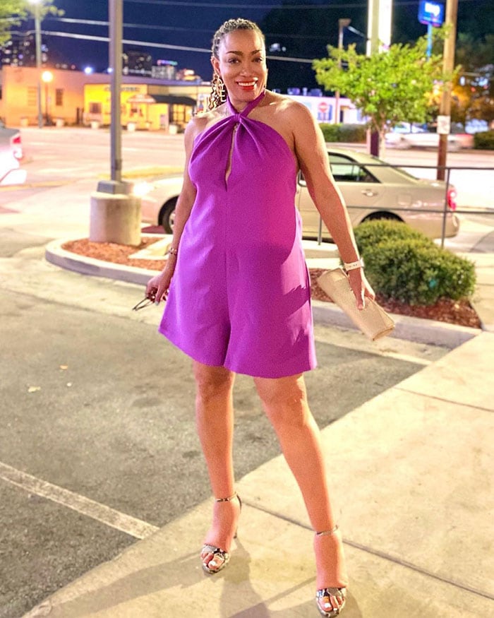 Vibrant Purple Halter Romper Vibrant Purple Halter Romper — Vegas Outfits
