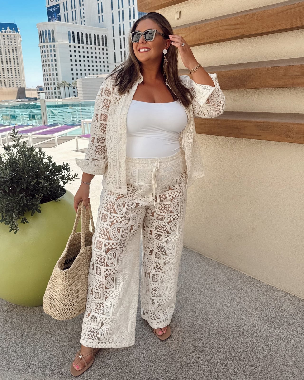 Black Cut-Out Bodysuit With Pants Black Cut-Out Bodysuit With Pants — Vegas Outfits