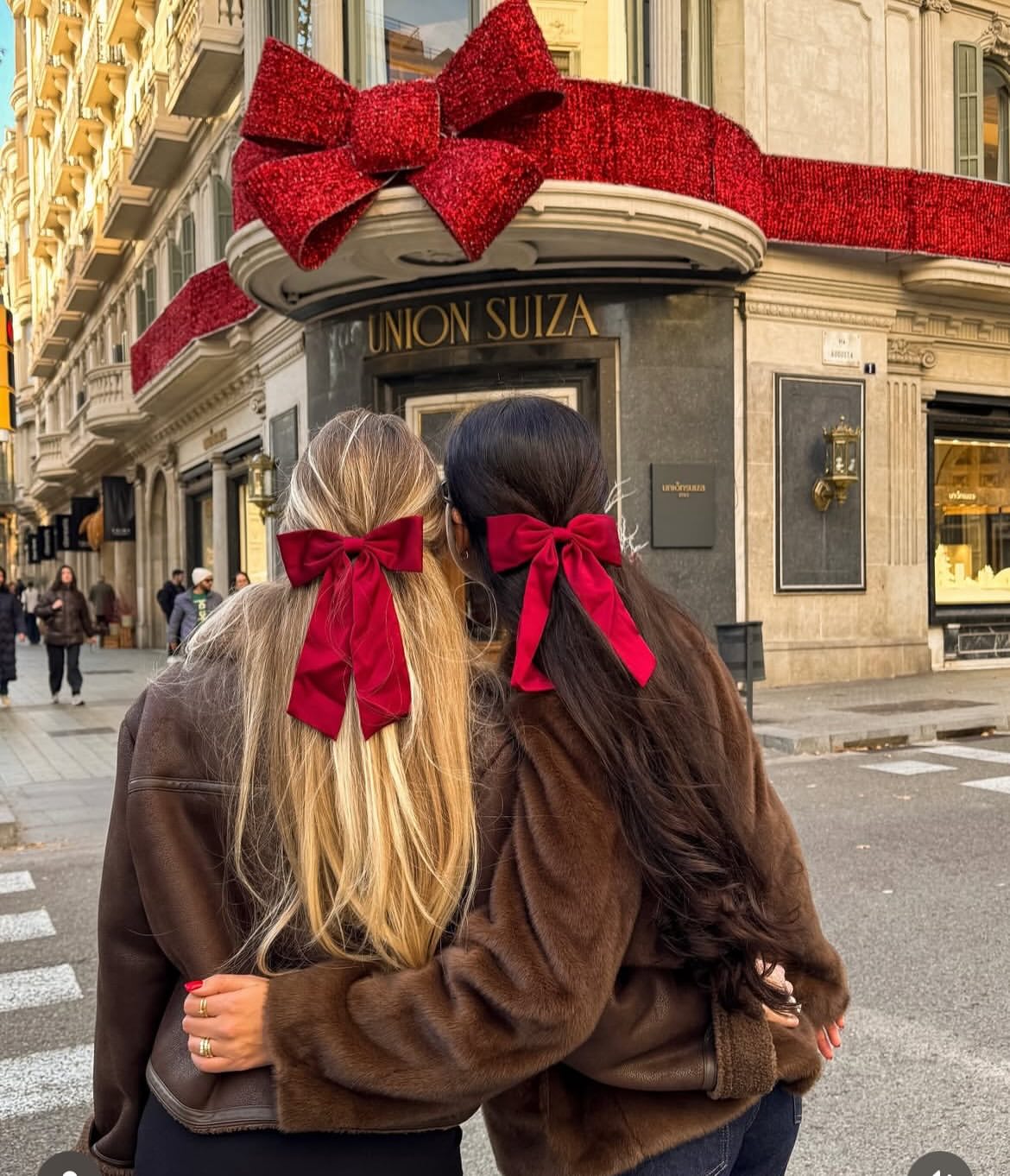 Velvet Bow Pigtails For Winter Charm