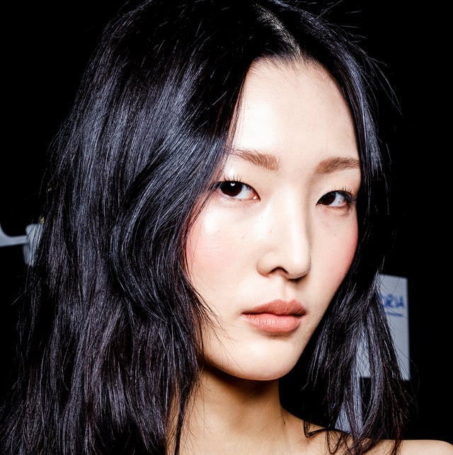 Mid-Back Black Hair With Air-Dried Waves Mid-Back Black Hair With Air-Dried Waves — Wavy Hair