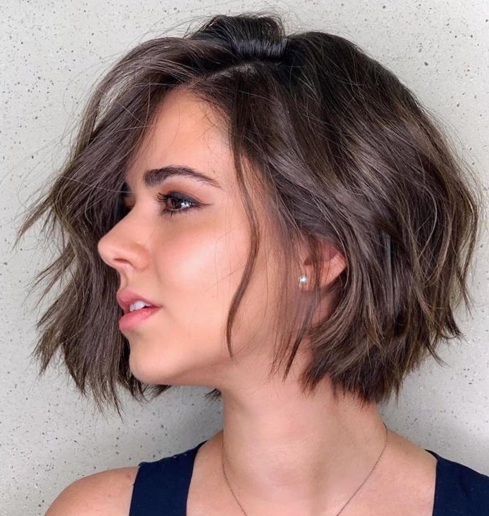 Ear Length Bob With Air-Dried Waves Ear Length Bob With Air-Dried Waves — Wavy Hair