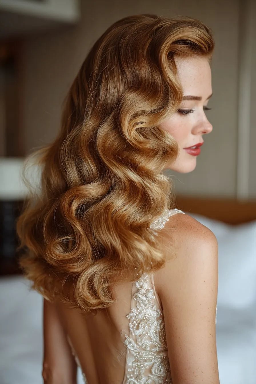 Finger Waves And Loose Curls Finger Waves And Loose Curls — Wedding Hair
