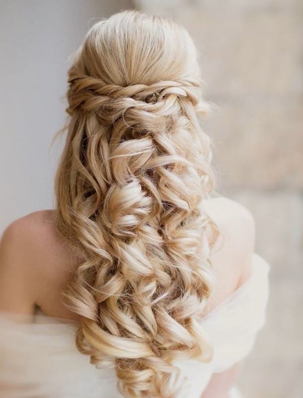Half Up Half Down With Braids And Curls Half Up Half Down With Braids And Curls — Wedding Hair