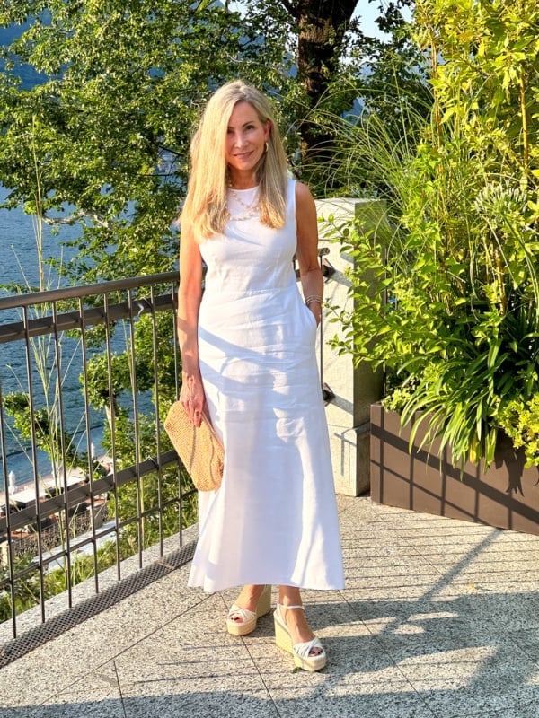 White Sleeveless A-line Midi Dress for Summer White Sleeveless A-line Midi Dress for Summer — White Dresses