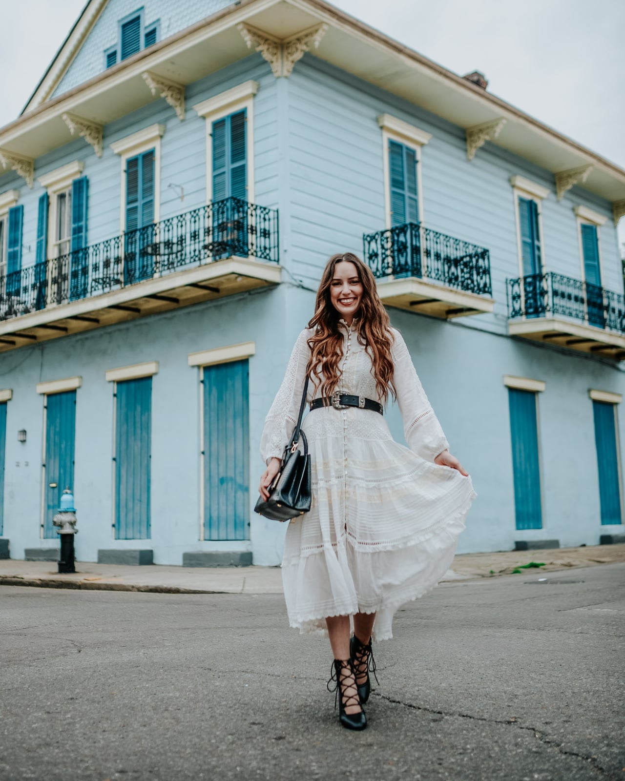 White Tiered Midi Dress with Eyelet Details White Tiered Midi Dress with Eyelet Details — White Dresses