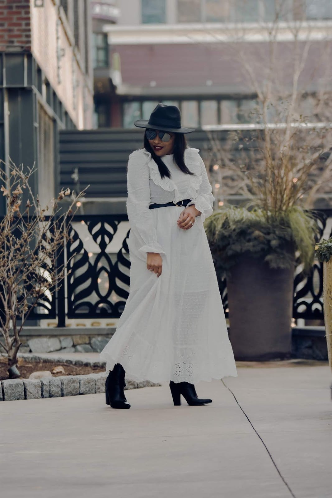 White Textured Cotton Maxi Dress for Winter White Textured Cotton Maxi Dress for Winter — White Dresses Outfit