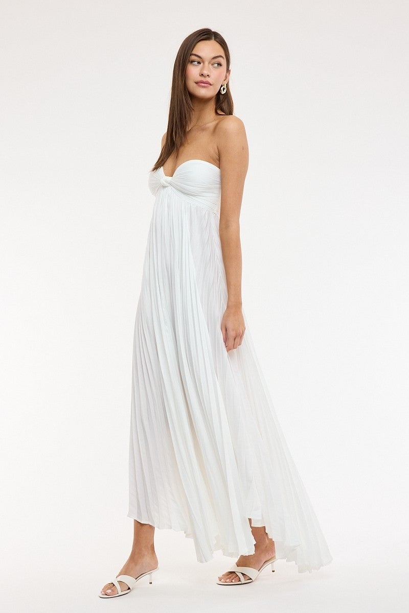 White Off-the-Shoulder Crop Top and Skirt Set White Off-the-Shoulder Crop Top and Skirt Set — White Dresses Outfit