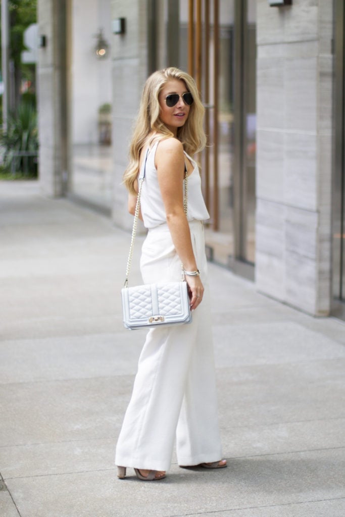 White Wide Leg Trousers With a White Camisole White Wide Leg Trousers With a White Camisole — White Pants Outfits