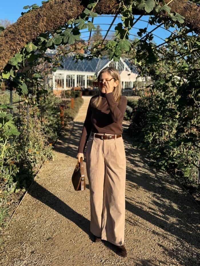 Corduroy Wide Leg Trousers With Turtleneck Corduroy Wide Leg Trousers With Turtleneck — Wide Leg Pants Outfits