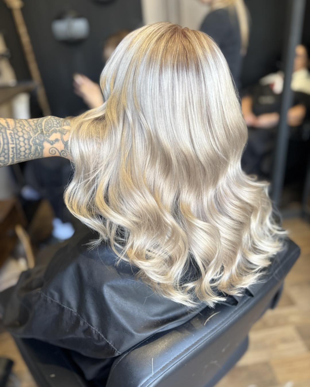 Winter Blonde With Honey Lowlights