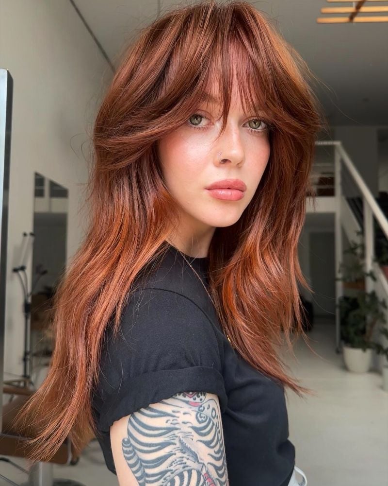 Thick Wavy Mid-Back Wolf Cut Thick Wavy Mid-Back Wolf Cut — Wolf Cut Hair