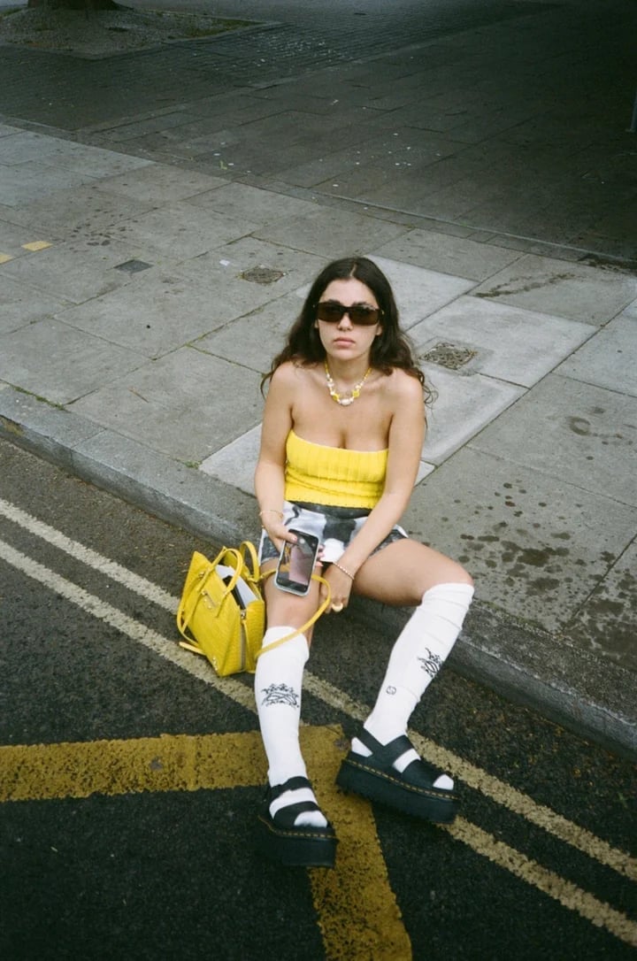 Yellow Tube Top With Plaid Mini Skirt Yellow Tube Top With Plaid Mini Skirt — Y2K Outfits