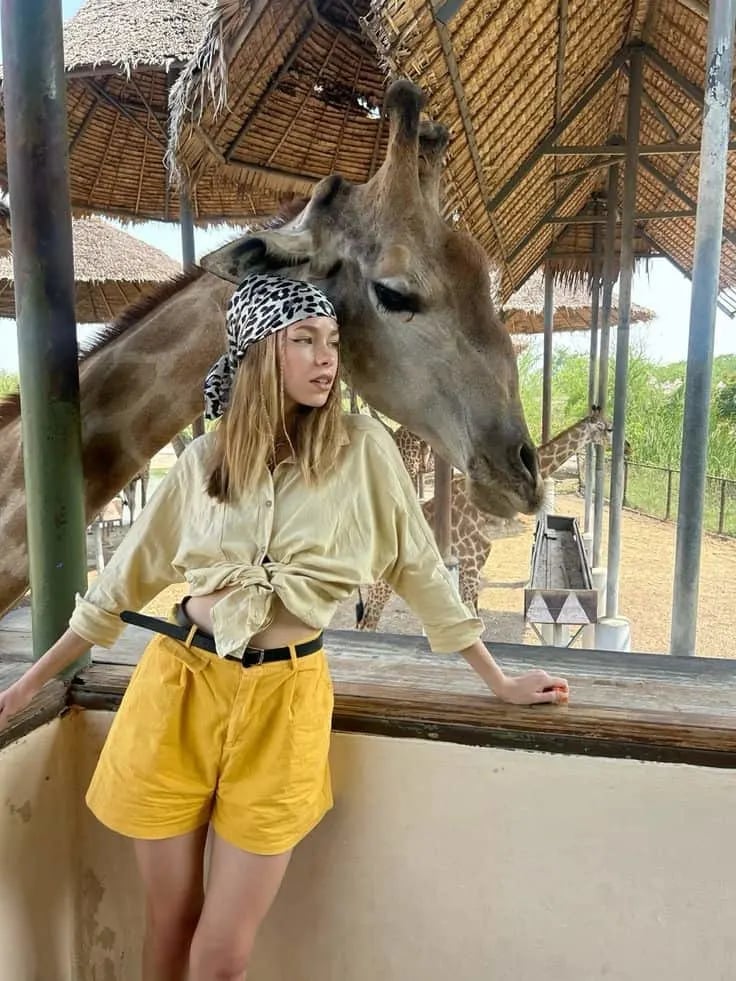 Oversized button-down shirt with yellow shorts Oversized button-down shirt with yellow shorts — Zoo Outfits